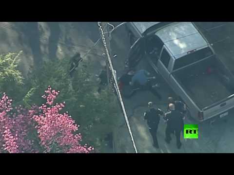 مطاردة تمتد بين ولايتين أميركيتين وتنتهي بضرب الشرطة للسائق