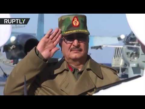 حفتر يزور حاملة الطائرات الروسية الأميرال كوزنيتسوف