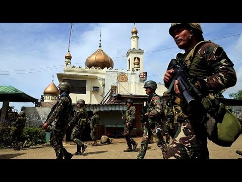 القوات الفليبينية تحاصر مقاتلين في مراوي ذات الأغلبية المسلمة