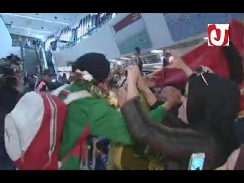 شاهد استقبال رائع لأبطال الملاكمة المغربية