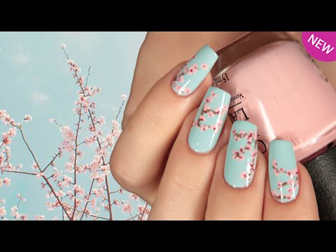 طريقة عمل مناكير أزهار الكرز