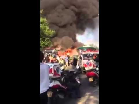 شاهد لحظة انفجار حافلة اسرائيلية  في القدس المحتله